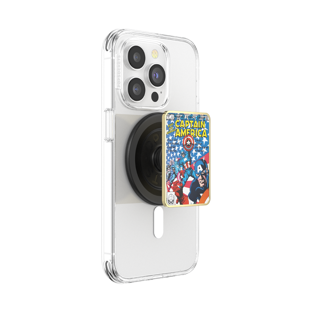 Enamel Captain America Comic Book — MagSafe PopGrip - US 77619