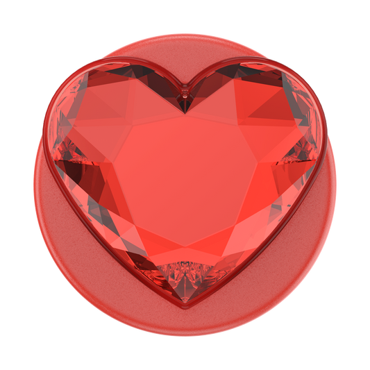 Crystal Heart Rosso — MagSafe PopGrip - US 66273