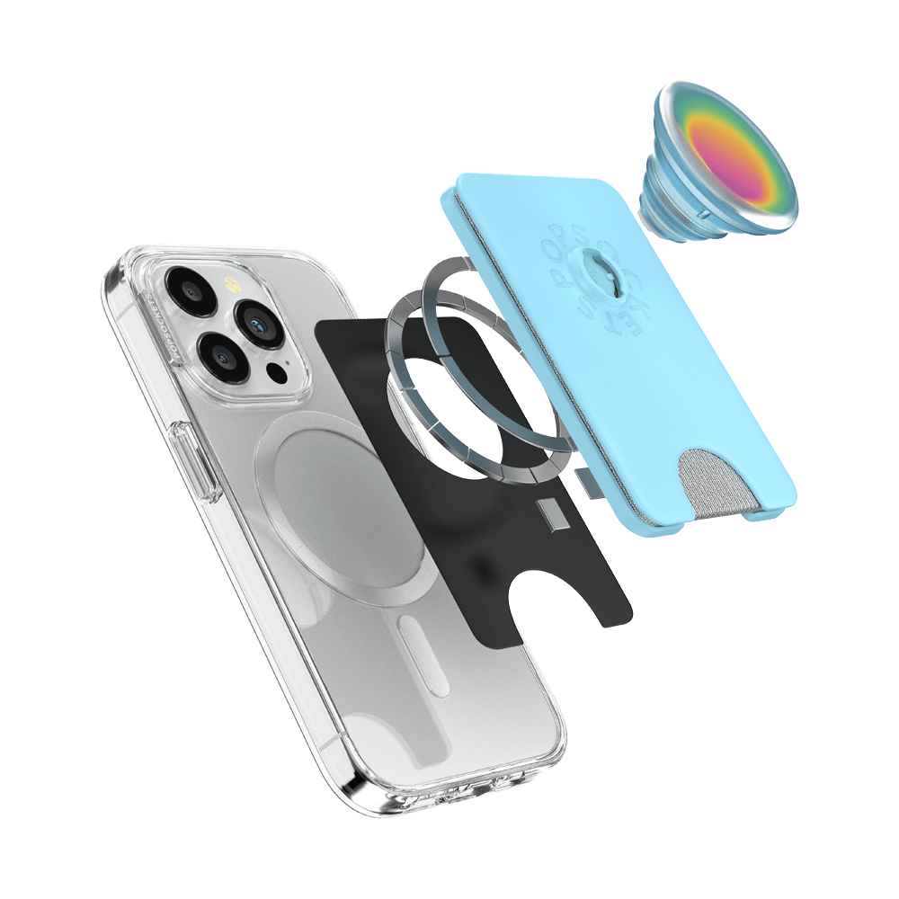 Butterfly Pea Blue Boca Aura — MagSafe PopWallet+ - US 87700