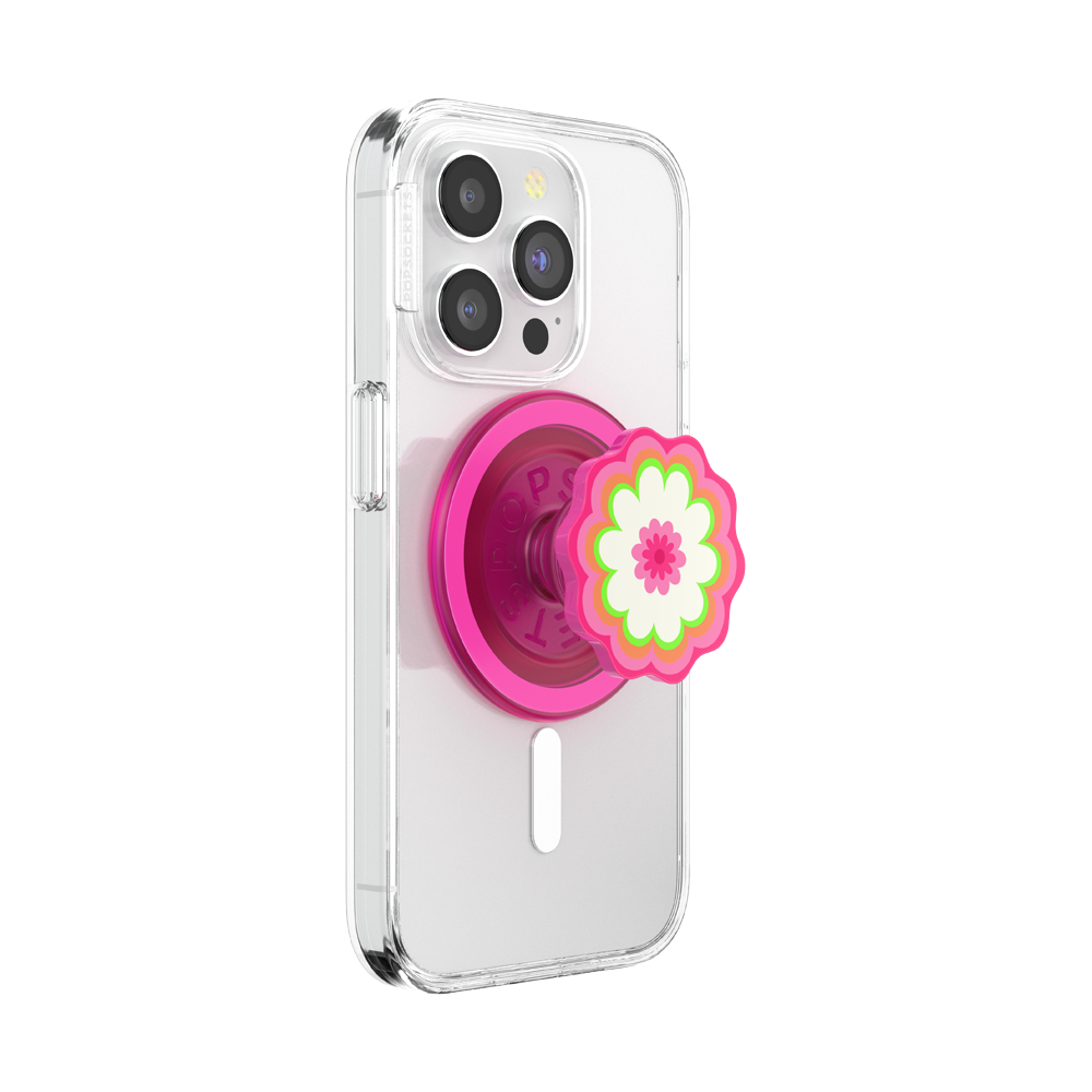 Molded Flower Kaleidoscope Pink — MagSafe PopGrip - US 06015