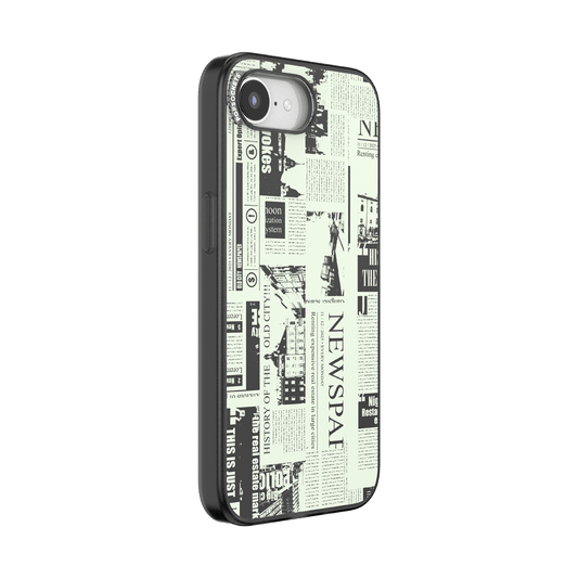 Hot off the Press Black — iPhone 17e/16e MagSafe Case - US 24332