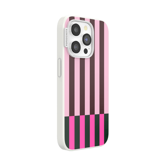 Pop of Pink Stripe — iPhone 15 Pro MagSafe Case - US 52477