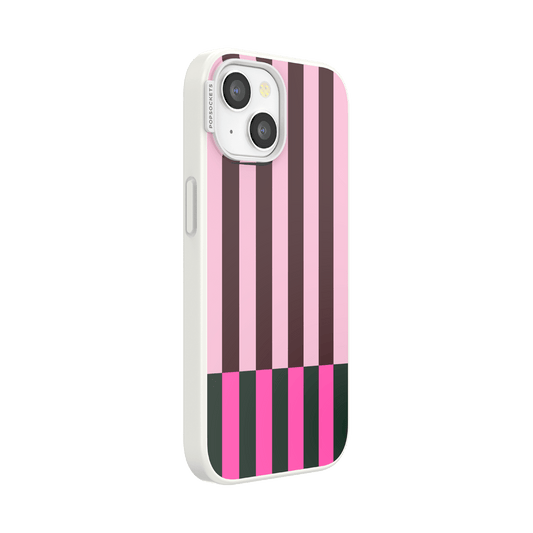 Pop of Pink Stripe — iPhone 15 MagSafe Case - US 34909