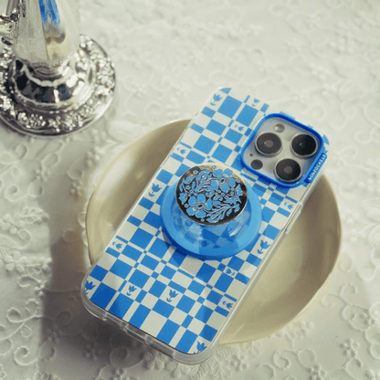 Enamel Lace Blue Vermeer — MagSafe PopGrip - US 08807