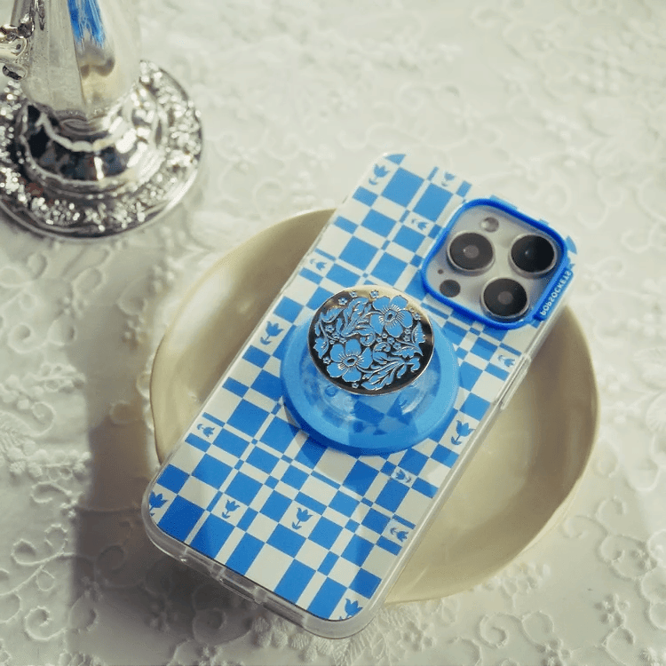 Enamel Lace Blue Vermeer — MagSafe PopGrip - US 04166