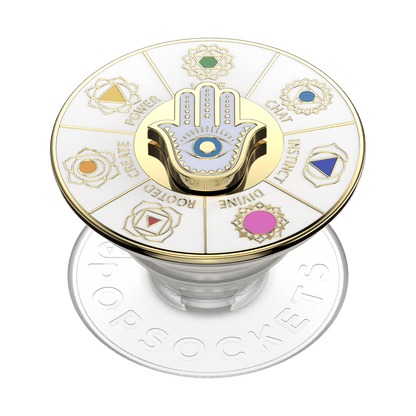 Enamel Spinner Chakras — Adhesive PopGrip - US 74712
