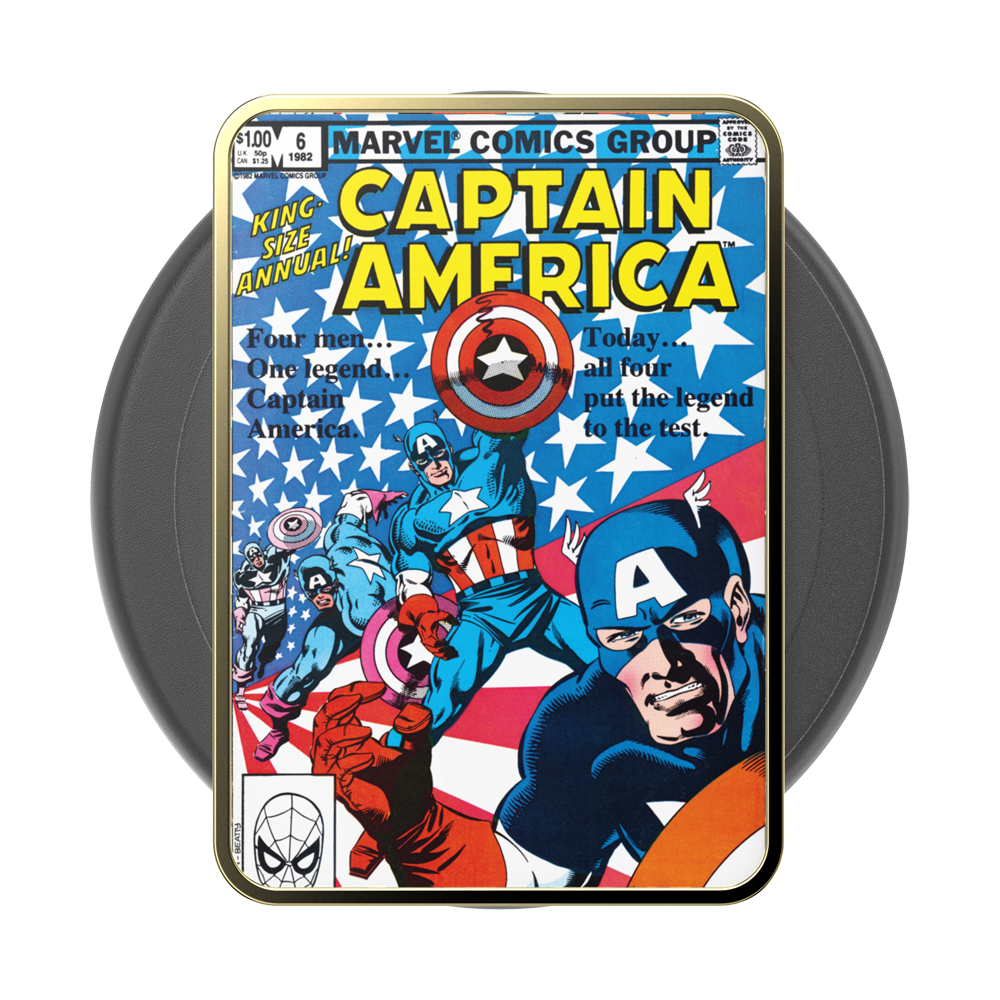 Enamel Captain America Comic Book — MagSafe PopGrip - US 77619