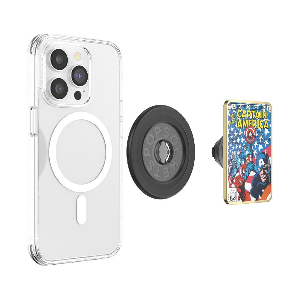 Enamel Captain America Comic Book — MagSafe PopGrip - US 85601