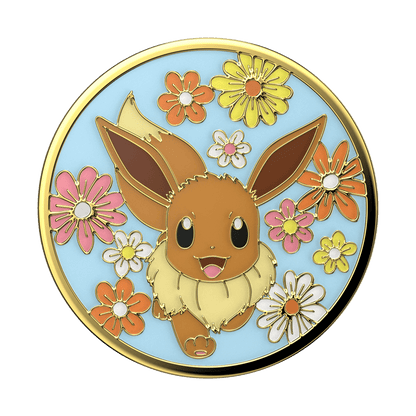 Floral Eevee Enamel — Adhesive PopGrip - US 33862