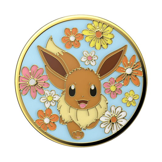 Floral Eevee Enamel — Adhesive PopGrip - US 82702