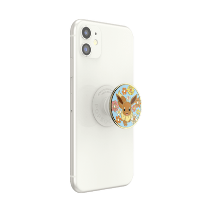 Floral Eevee Enamel — Adhesive PopGrip - US 15993