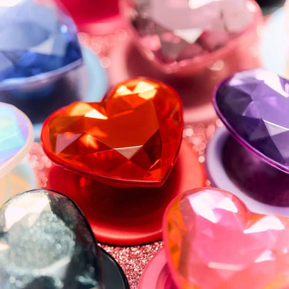 Crystal Heart Black Glitter —  MagSafe PopGrip - US 42322