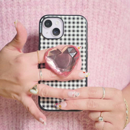 Crystal Heart Neon Pink —  MagSafe PopGrip - US 22391
