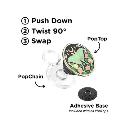 Enamel Luna Moth — PopTop - US 01968