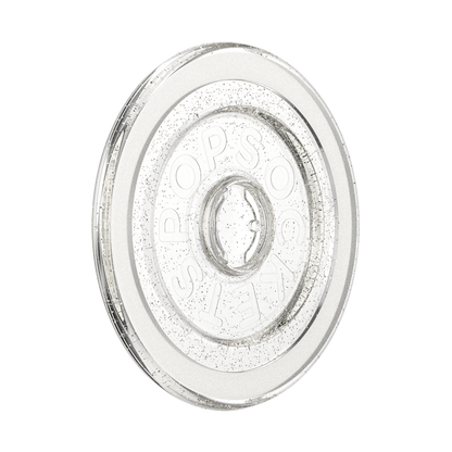 Clear Glitter Silver — MagSafe Round Base - US 86220