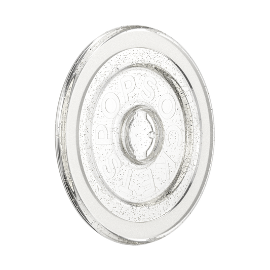 Clear Glitter Silver — MagSafe Round Base - US 86220