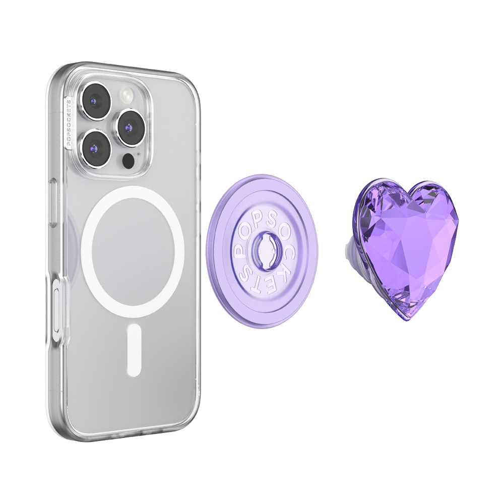 Crystal Heart Lavender —  MagSafe PopGrip - US 82984