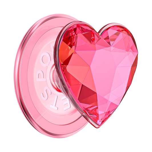 Crystal Heart Neon Pink —  MagSafe PopGrip - US 07912