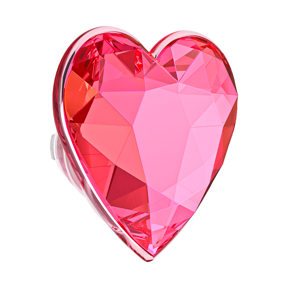 Crystal Heart Neon Pink —  MagSafe PopGrip - US 77726