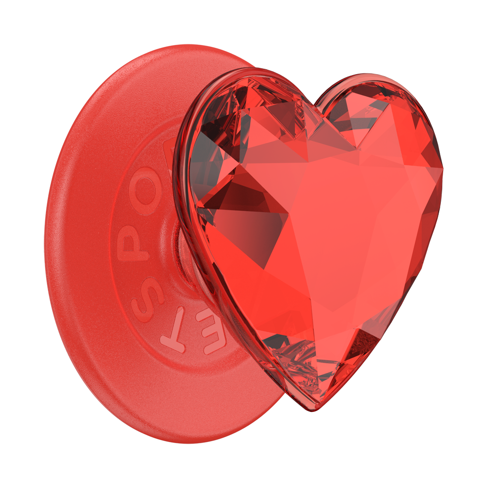 Crystal Heart Rosso —  MagSafe PopGrip - US 97098