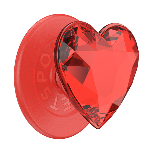 Crystal Heart Rosso —  MagSafe PopGrip - US 66273