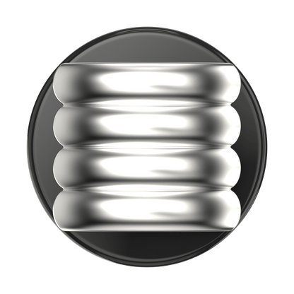 Enamel Puffy Stack Silver —  MagSafe PopGrip - US 48007