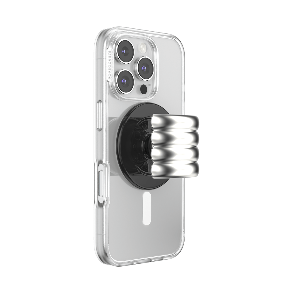 Enamel Puffy Stack Silver —  MagSafe PopGrip - US 83374