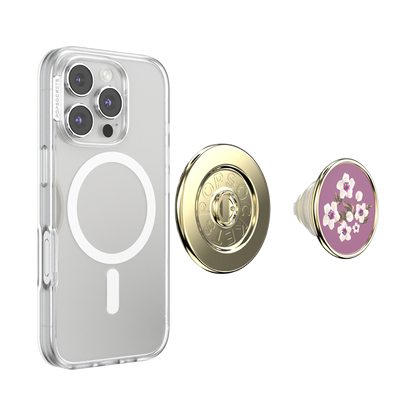 Enamel Floral Mauve — MagSafe PopGrip - US 24236