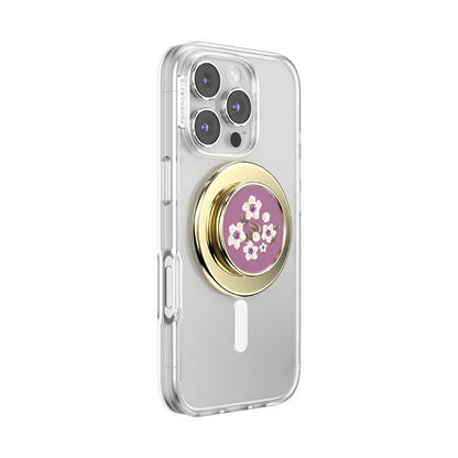 Enamel Floral Mauve — MagSafe PopGrip - US 76939