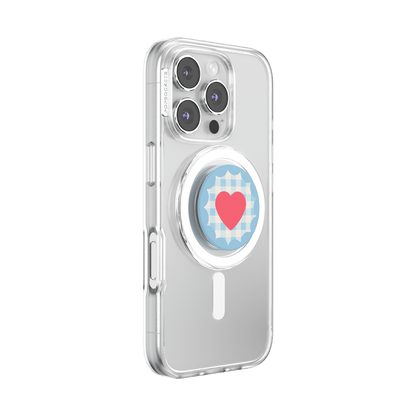 Gingham Heart —  MagSafe PopGrip - US 43553