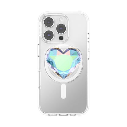 Iridescent Crystal Heart — MagSafe PopGrip - US 61777