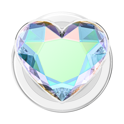 Iridescent Crystal Heart — MagSafe PopGrip - US 18214