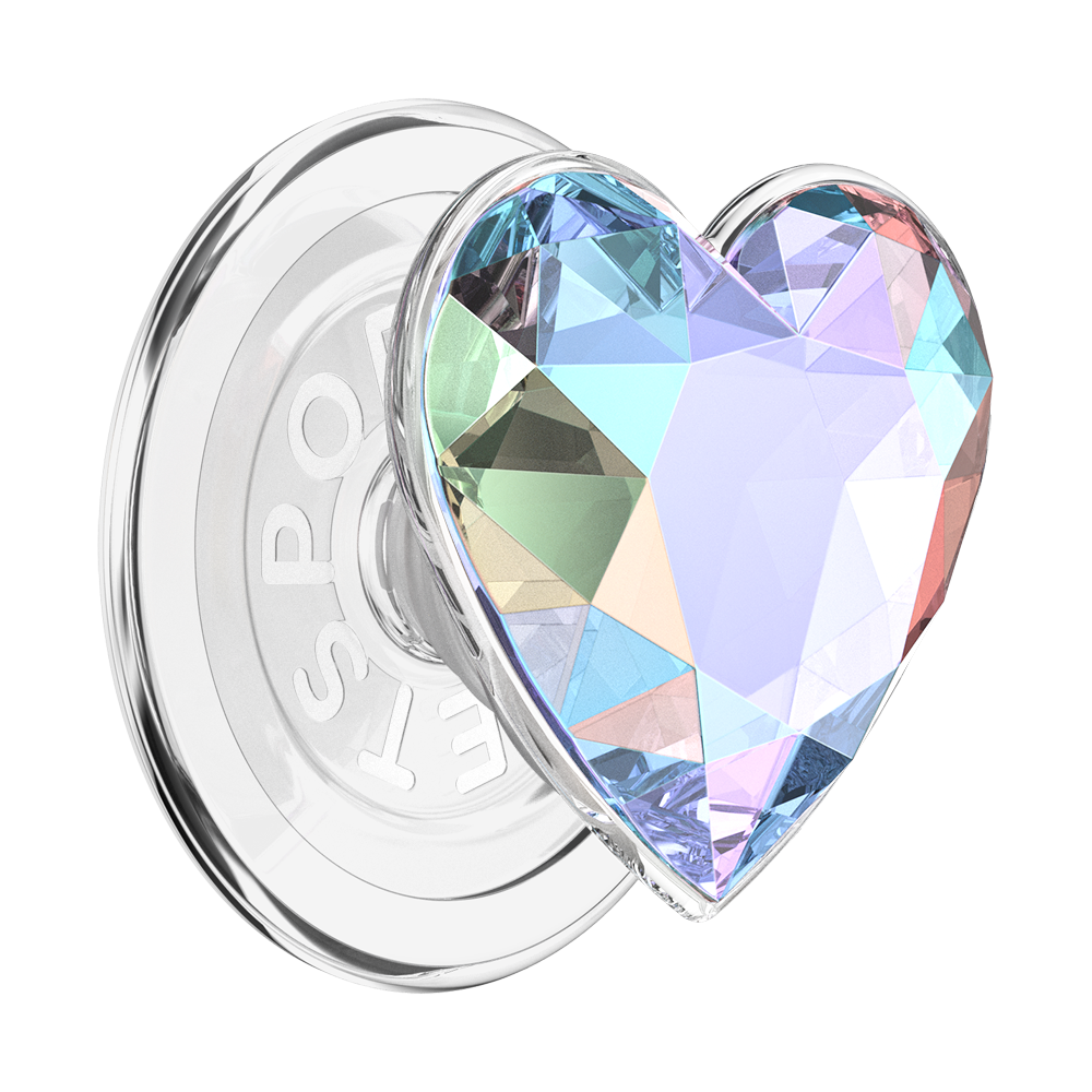 Iridescent Crystal Heart — MagSafe PopGrip - US 90831