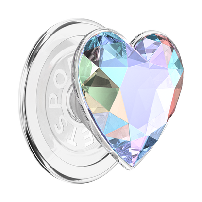 Iridescent Crystal Heart — MagSafe PopGrip - US 18214