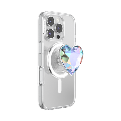 Iridescent Crystal Heart — MagSafe PopGrip - US 77822