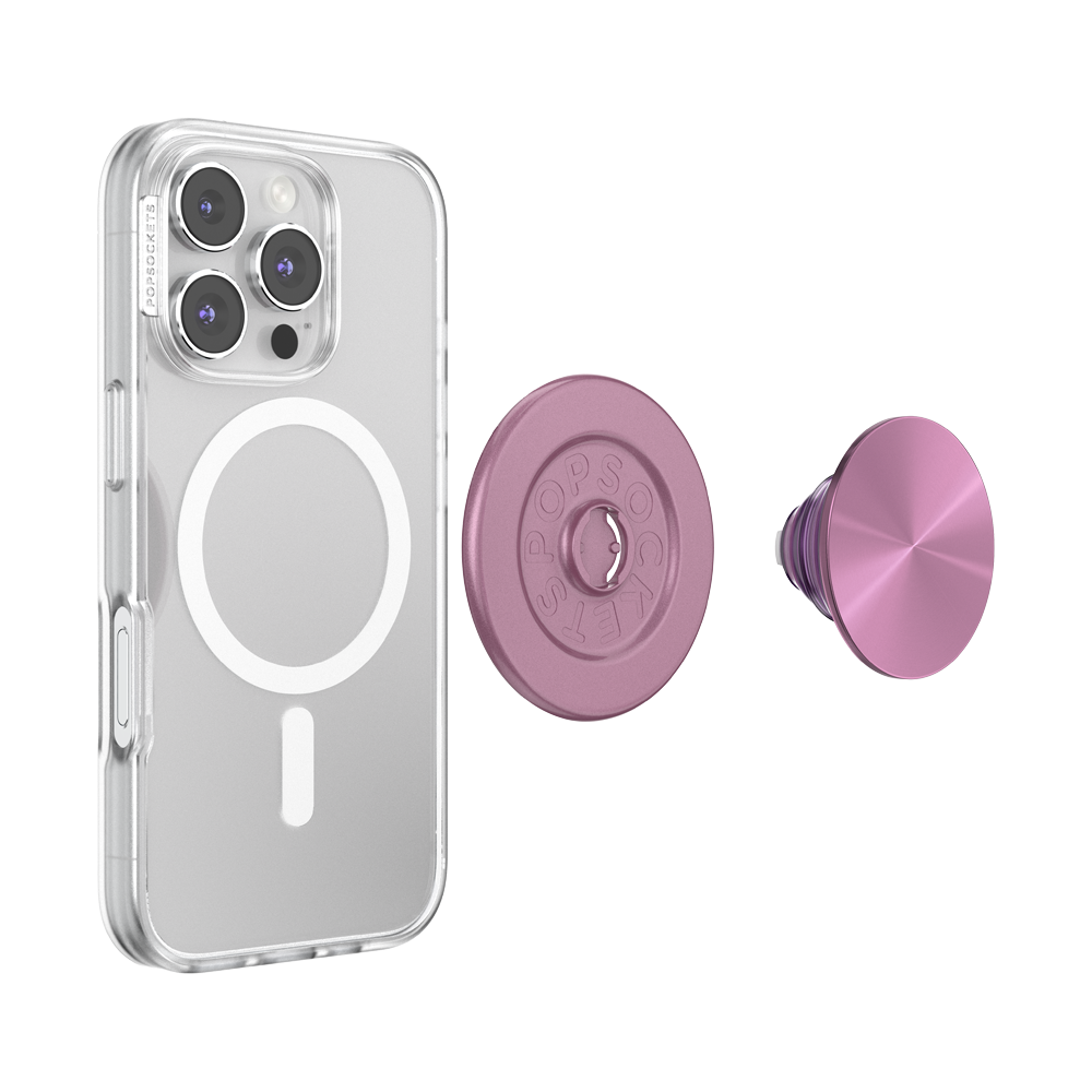 Aluminum Mauve Radial — MagSafe PopGrip - US 47065