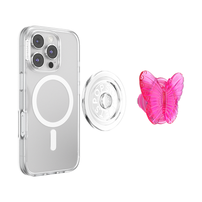 Molded Butterfly Magenta — MagSafe PopGrip - US 73187