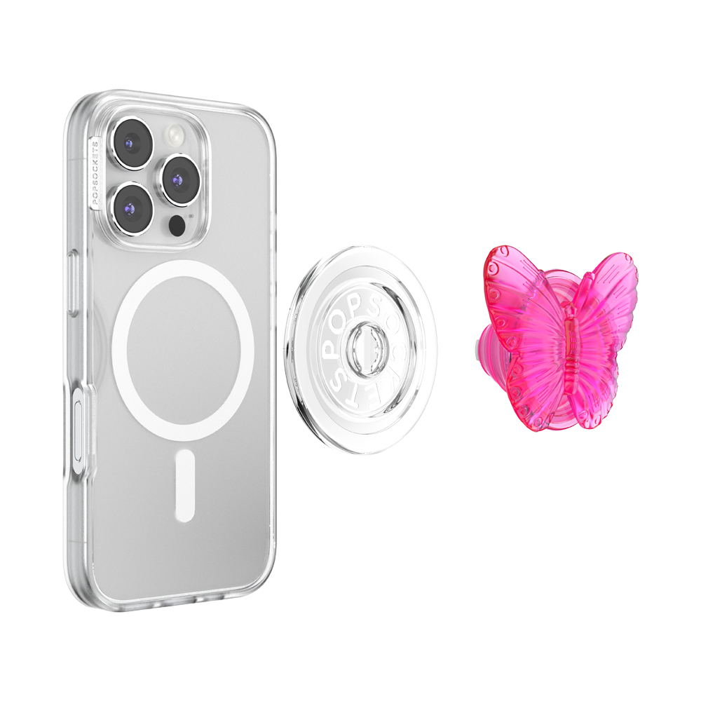 Molded Butterfly Magenta — MagSafe PopGrip - US 72758