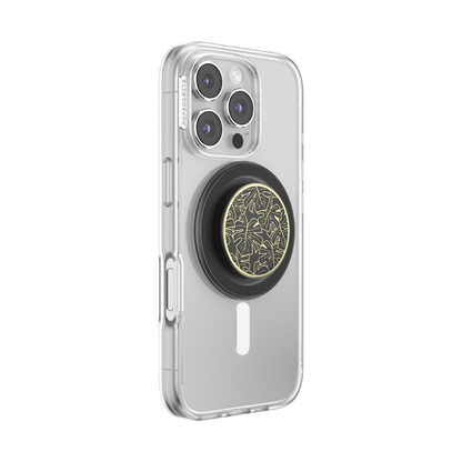Enamel Monstera Black — MagSafe PopGrip - US 19917