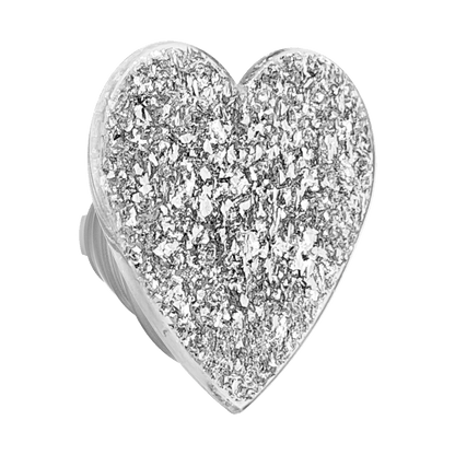 Confetti Heart Silver Sizzle —  PopTop - US 78219