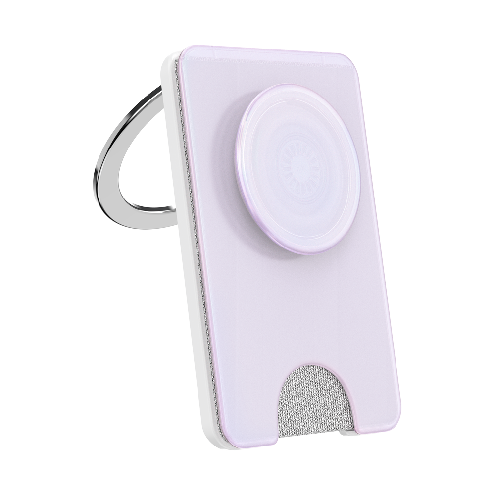 Opalescent White — MagSafe Kick-Out PopWallet+ & Stand - US 08648