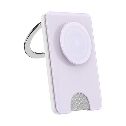 Opalescent White — MagSafe Kick-Out PopWallet+ & Stand - US 38980