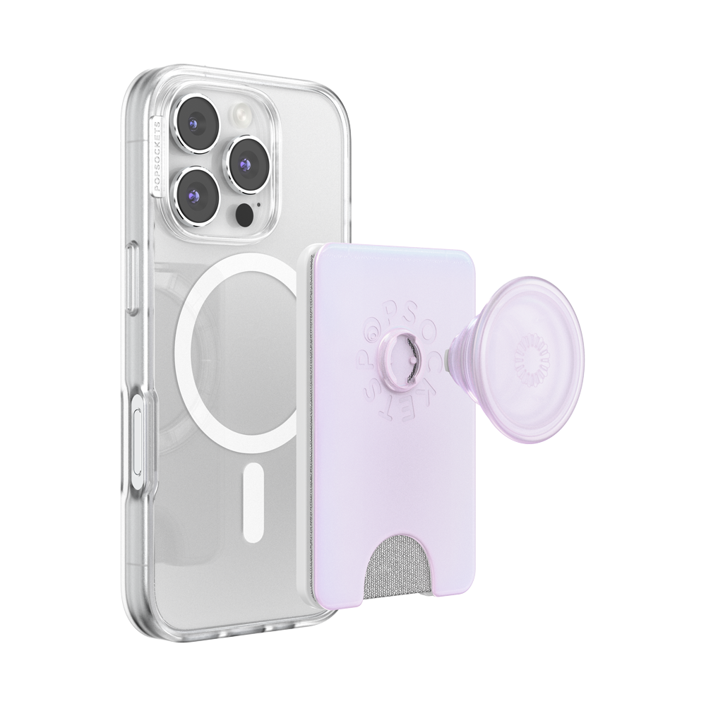 Opalescent White — MagSafe Kick-Out PopWallet+ & Stand - US 01514