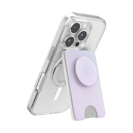Opalescent White — MagSafe Kick-Out PopWallet+ & Stand - US 70479