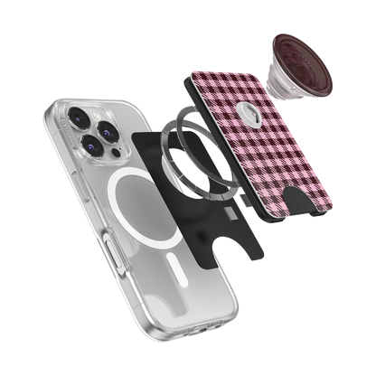Black Cherry Gingham — MagSafe PopWallet+ - US 75910