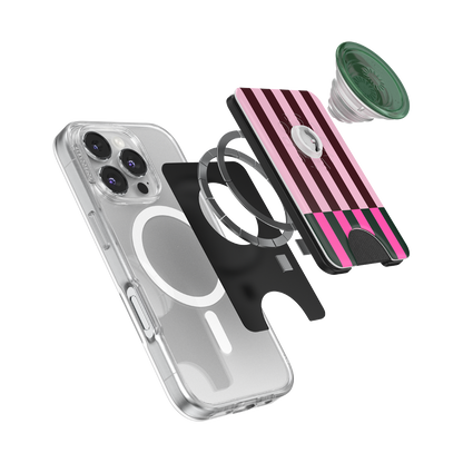Pop of Pink Stripe — MagSafe PopWallet+ - US 05722