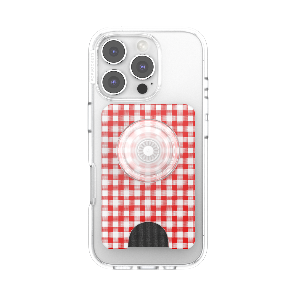 Red Gingham — MagSafe PopWallet+ - US 65005