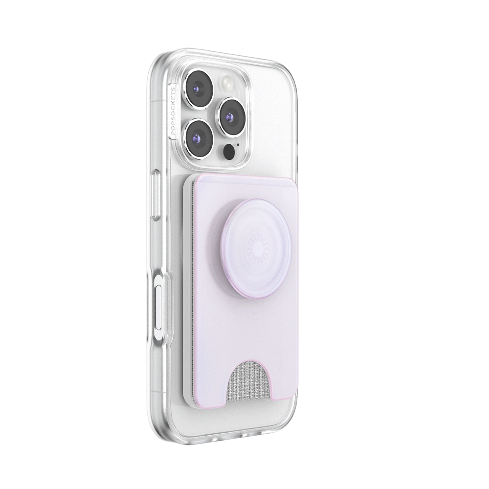 Opalescent White — MagSafe Kick-Out PopWallet+ & Stand - US 07105