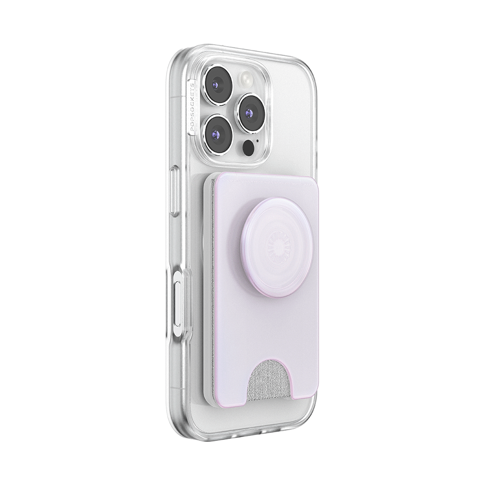 Opalescent White — MagSafe Kick-Out PopWallet+ & Stand - US 08648