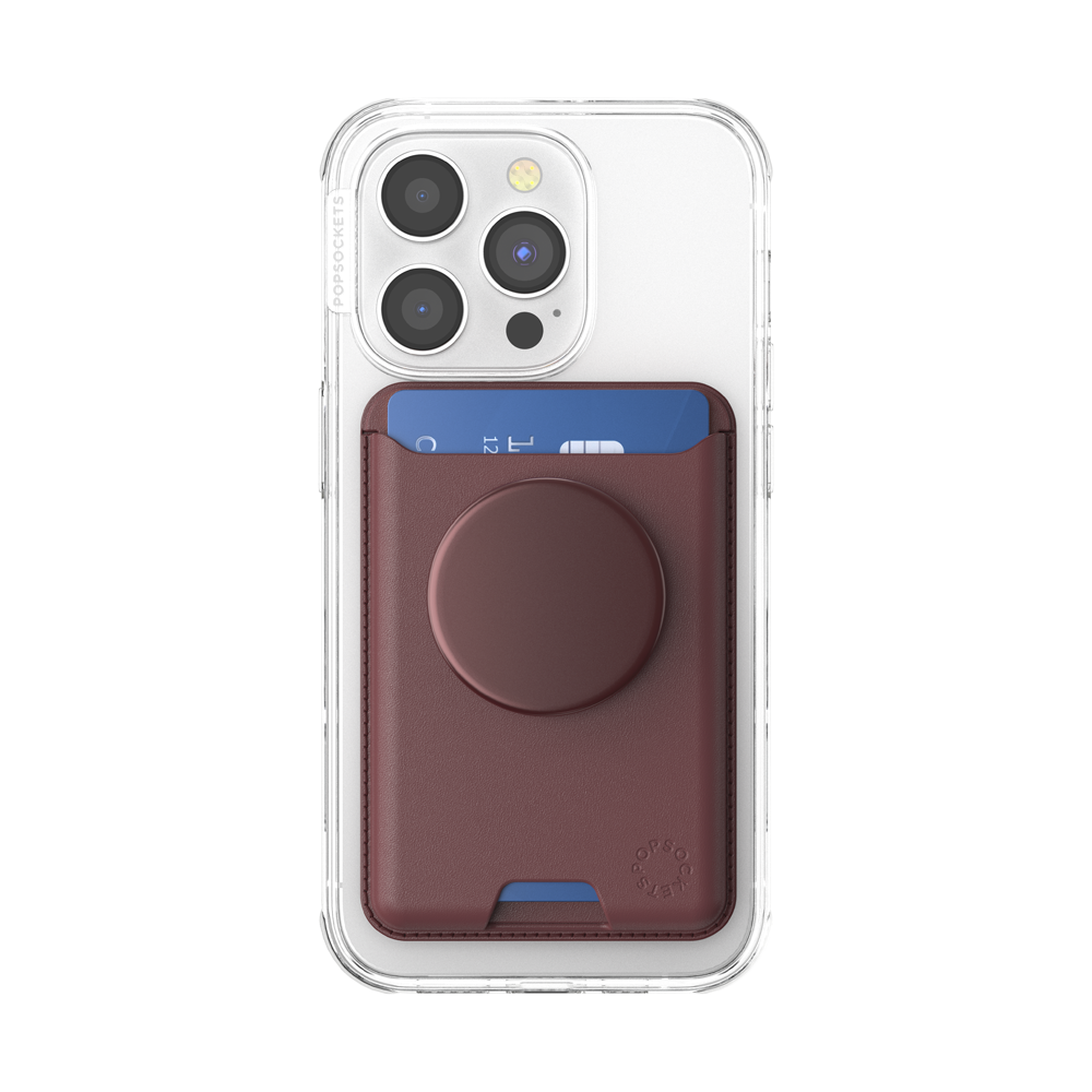 Aluminum Oxblood — Softgoods MagSafe PopWallet+ - US 50509